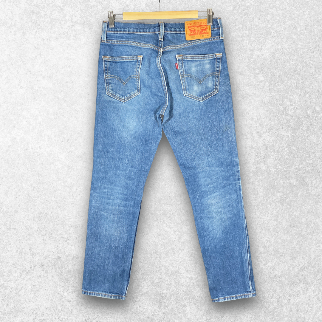 Levi’s 511 Slim Jeans W29 L30 Blue Stretch Men’s Slim Fit Denim