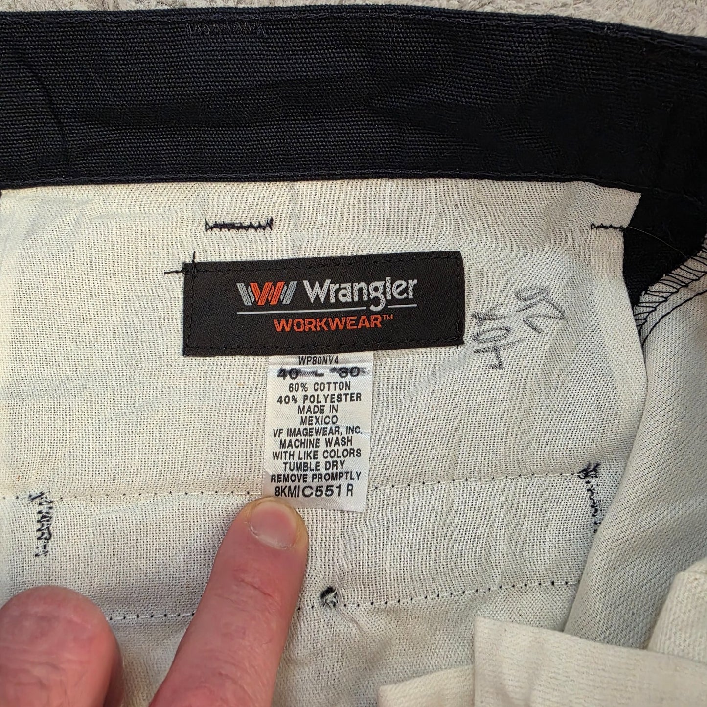 Wrangler Workwear Cargo Pants W40 L26 Blue Straight Leg BNWT Mexico Men’s