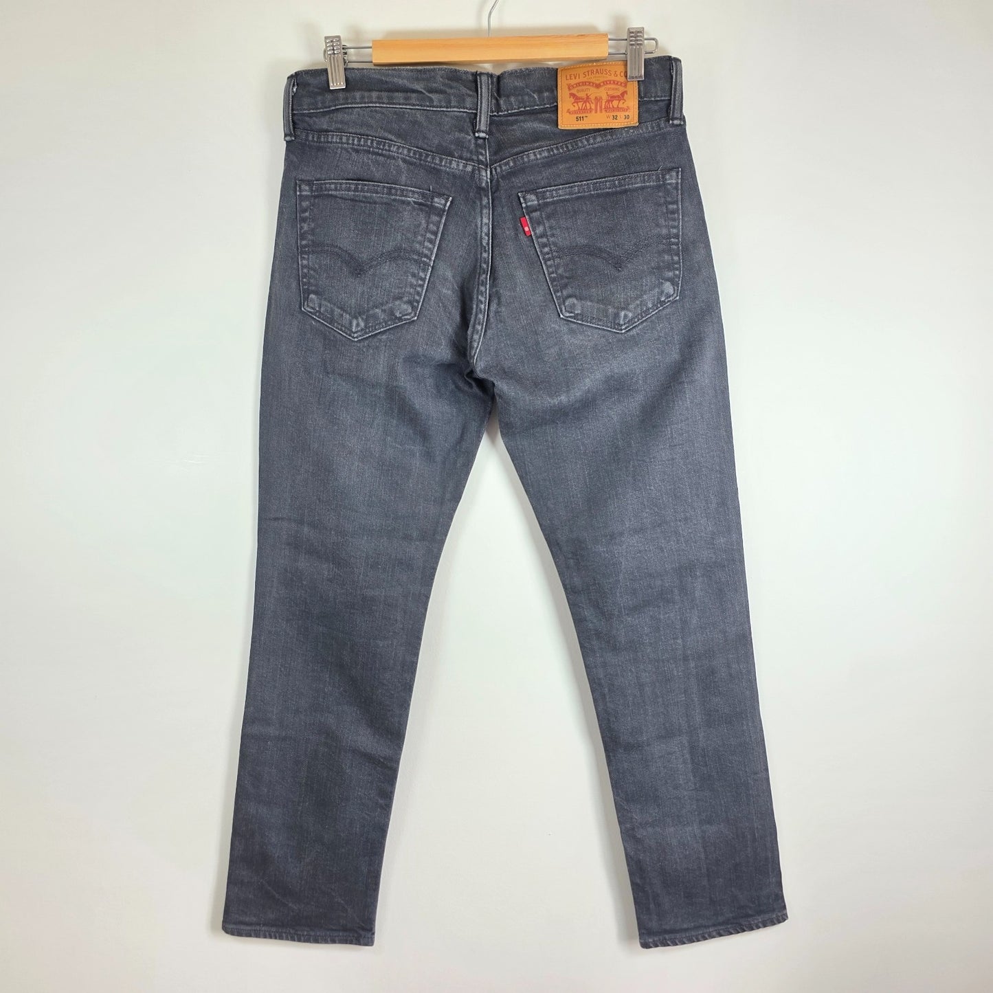 Levi’s 511 Slim Fit Jeans Grey W32 L30 Men’s Stretch Denim Casual