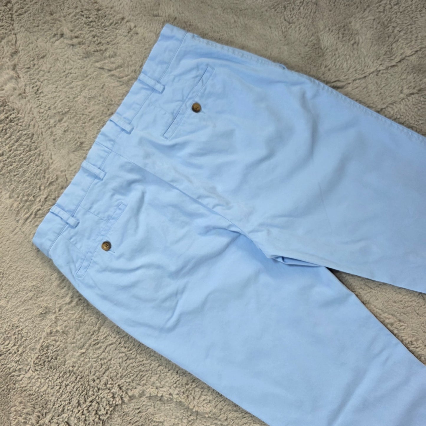 GANT Slim Fit Chinos Light Blue Men’s W34 L34 Tailored Tapered Portugal