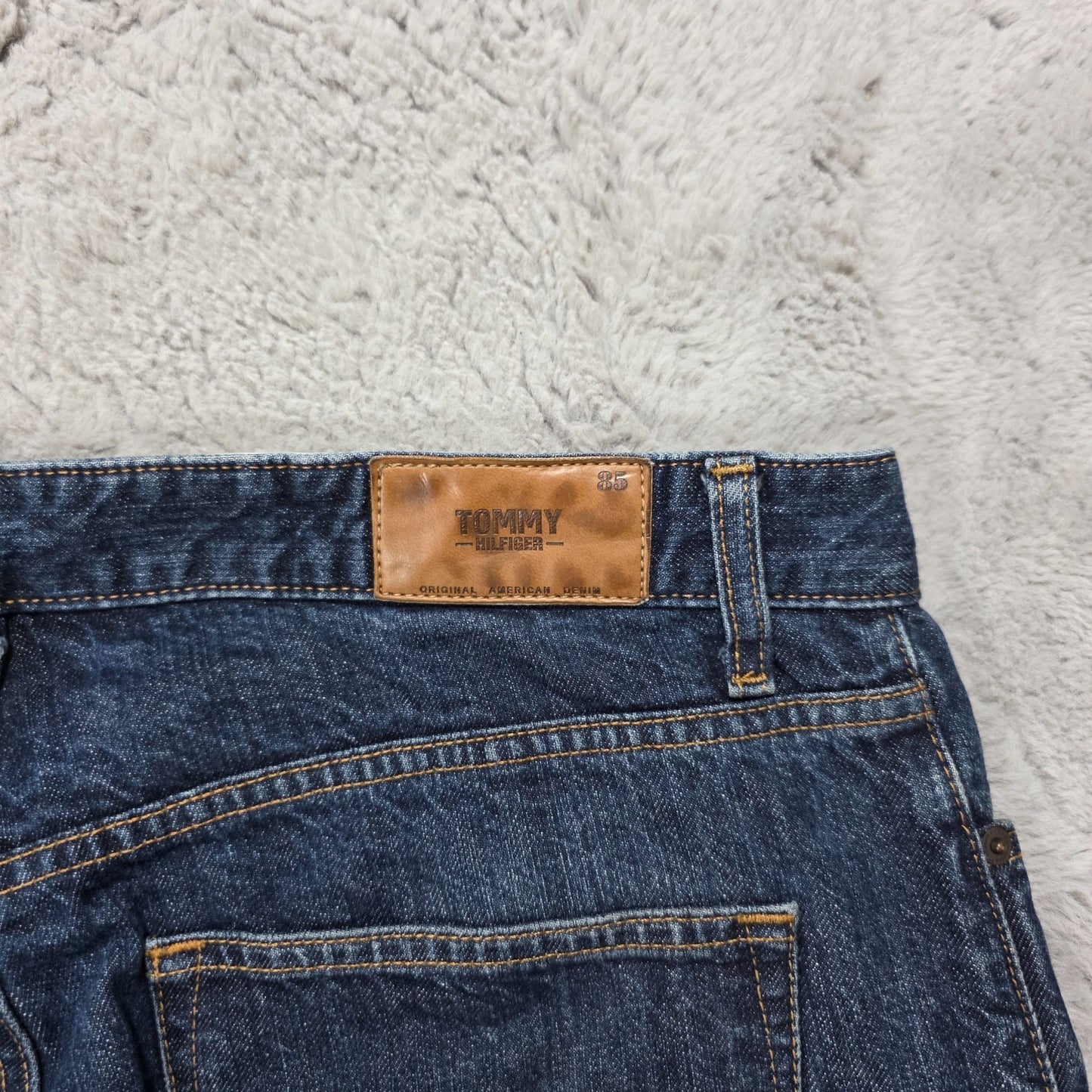 Tommy Hilfiger Classic Straight Blue Denim Jeans W34 L30 Made in Mexico