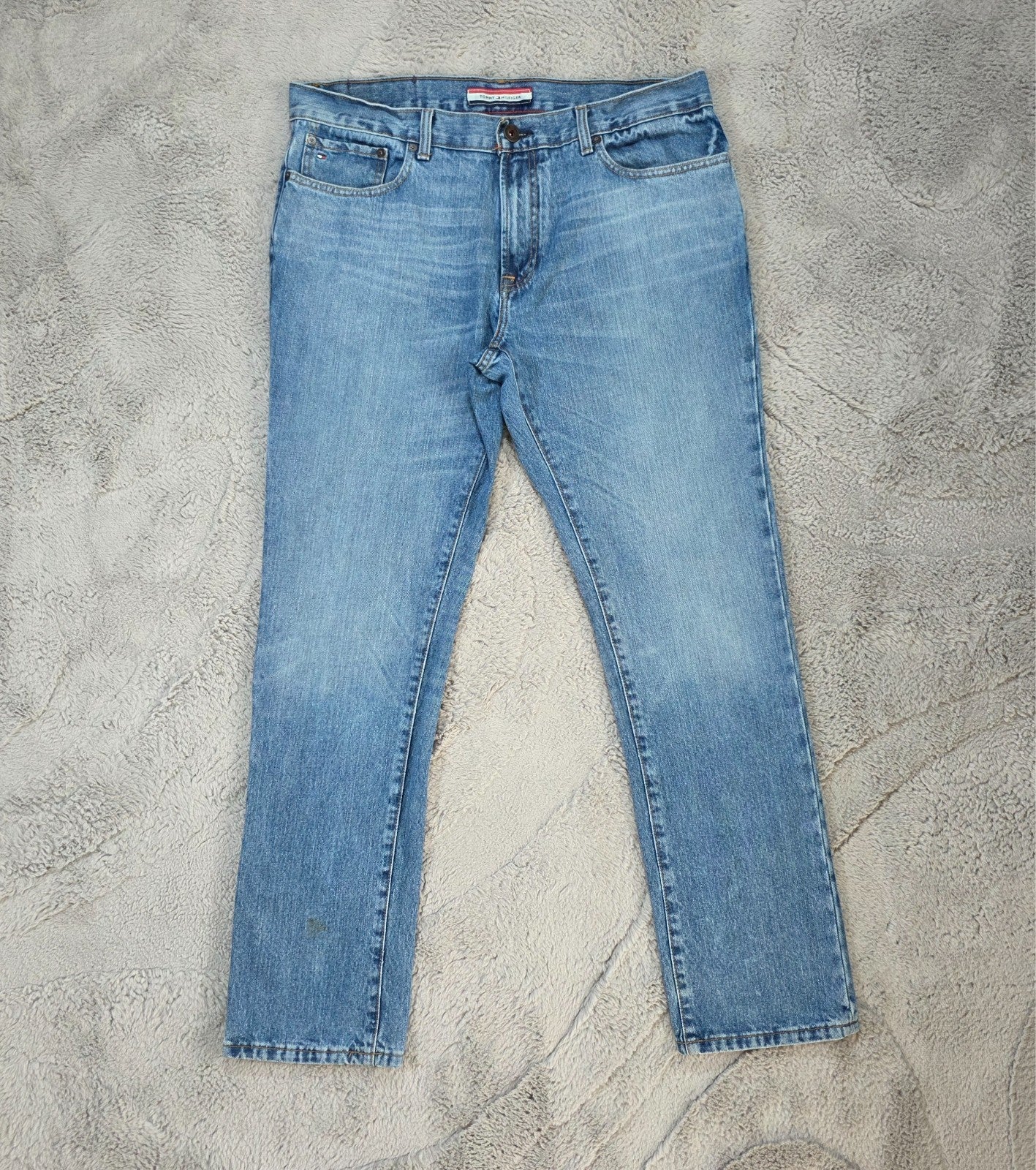 Vintage Y2K Tommy Hilfiger Straight Leg Jeans W34 L32 (Measure W36) Blue