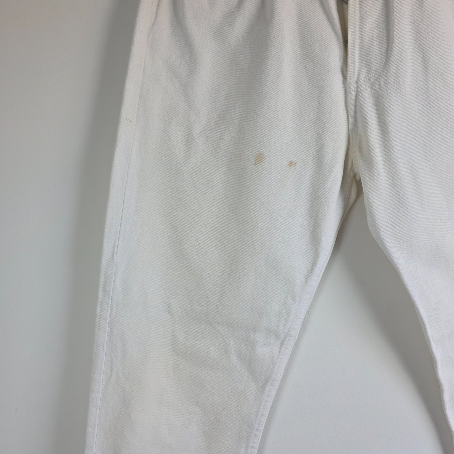 Levi’s 508 Jeans W29 L30 White Tapered Men’s Denim Button Fly Made in UK