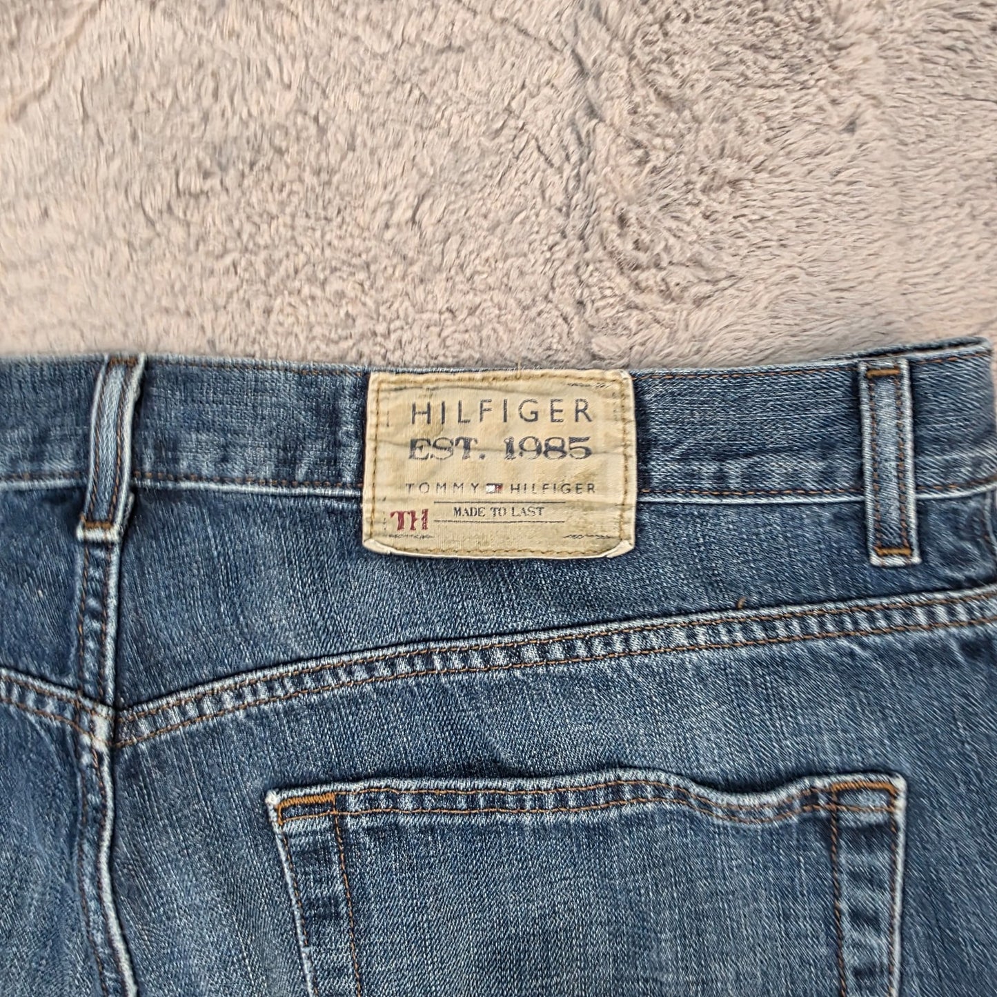 Vintage Y2K Tommy Hilfiger Freedom Straight Blue Jeans W38 L32 – Made in Mexico