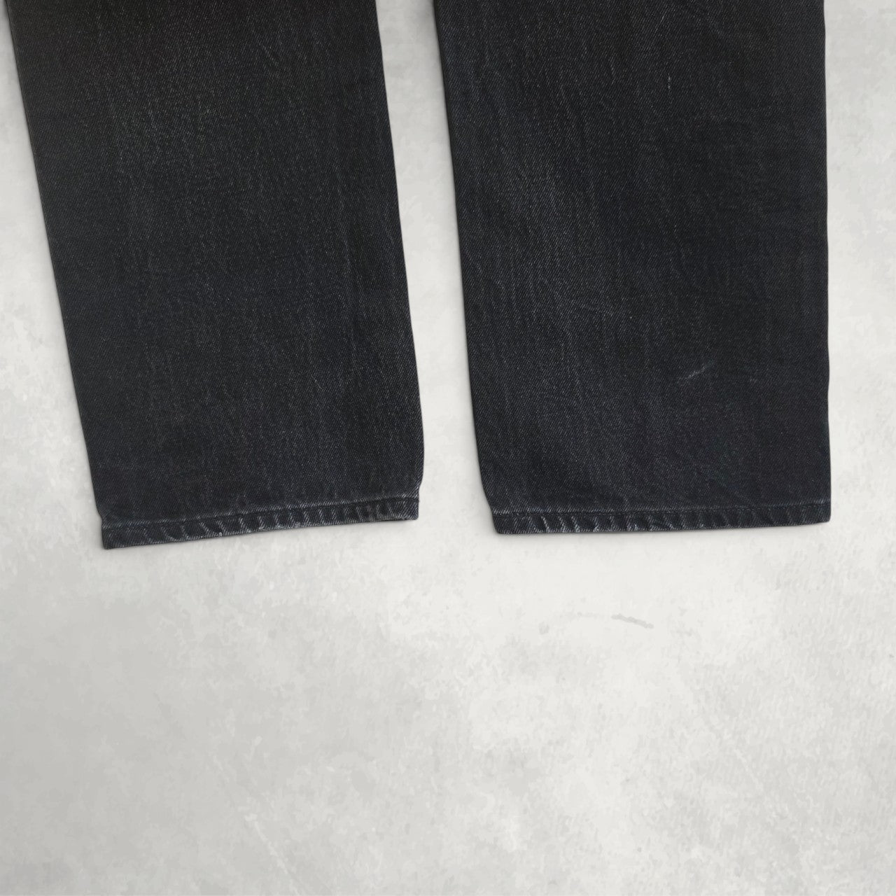 Levi’s 501 Vintage Black Jeans W32 L32 Straight Leg Button Fly Faded Denim