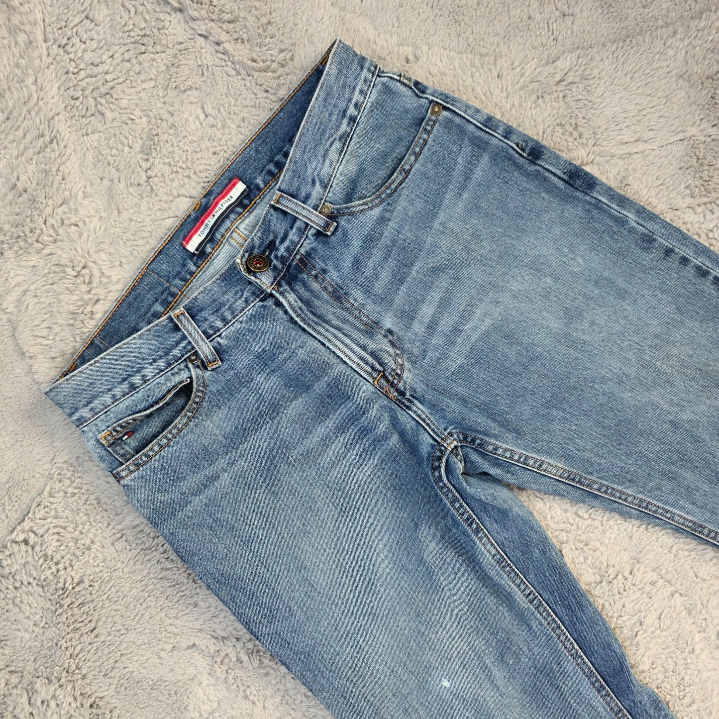 Vintage Y2K Tommy Hilfiger Classic Straight Blue Jeans W32 L32 – Made in Mexico