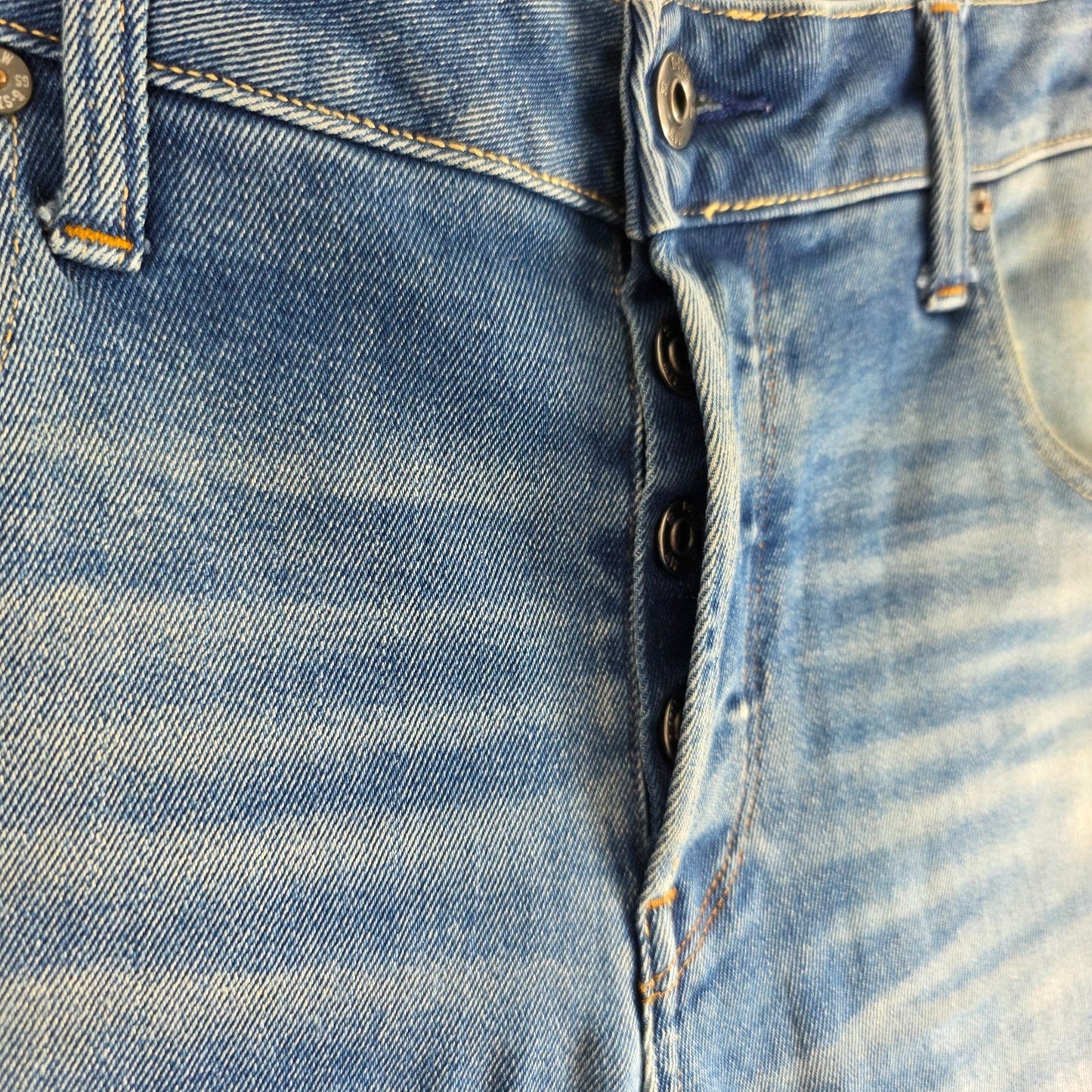 G-Star RAW Arc 3D Slim Jeans W29 L30 Blue Faded Tapered Stretch Denim Men’s