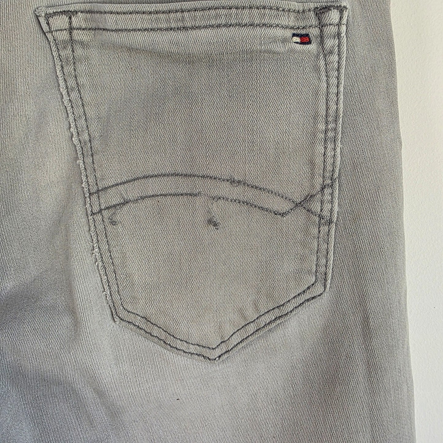 Tommy Hilfiger Simon Skinny Jeans Grey W28 L28 Youth Stretch Denim