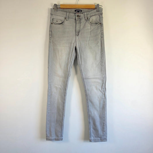 Tommy Hilfiger Simon Skinny Jeans Grey W28 L28 Youth Stretch Denim