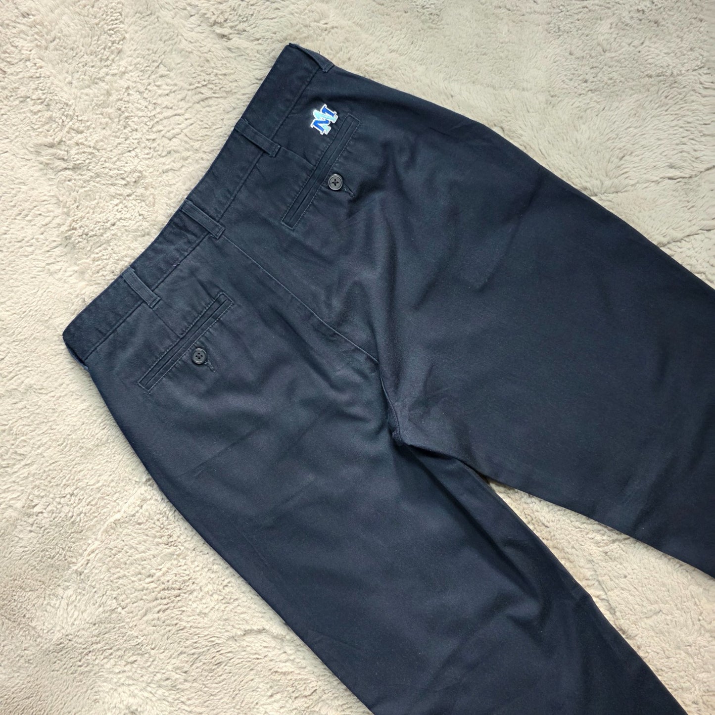 Vintage Y2K Tommy Hilfiger Blue Chino Trousers W30 (Measures 29) MA Logo