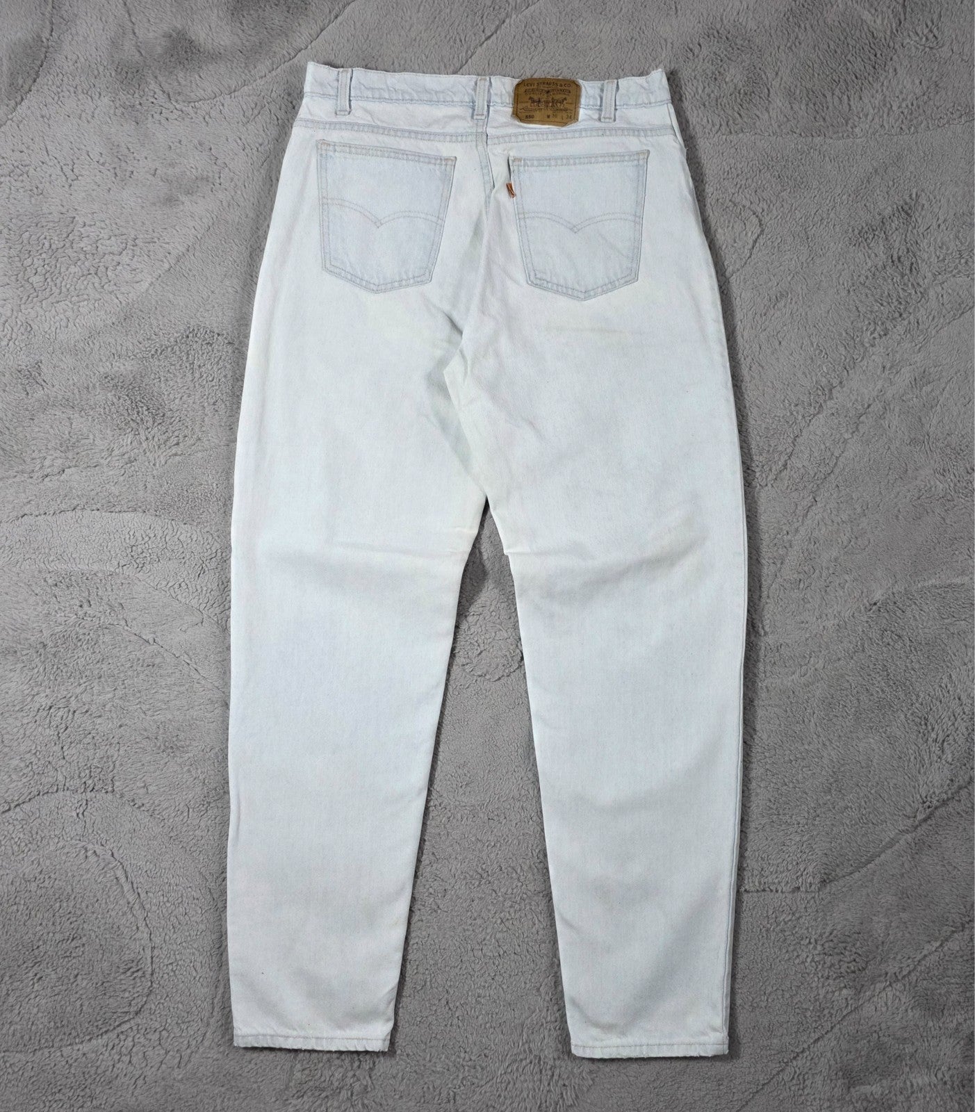 Vintage Levi’s 550 Orange Tab Jeans W36 L34 Fits W34 Made in USA