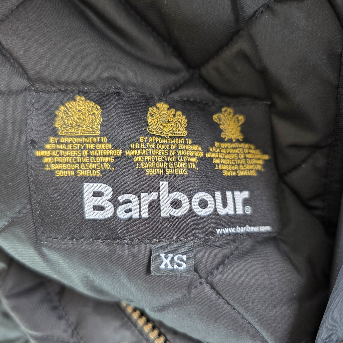 Barbour Matt Fulham Quilted Jacket Men’s Black XS Diamond Quilt Coat