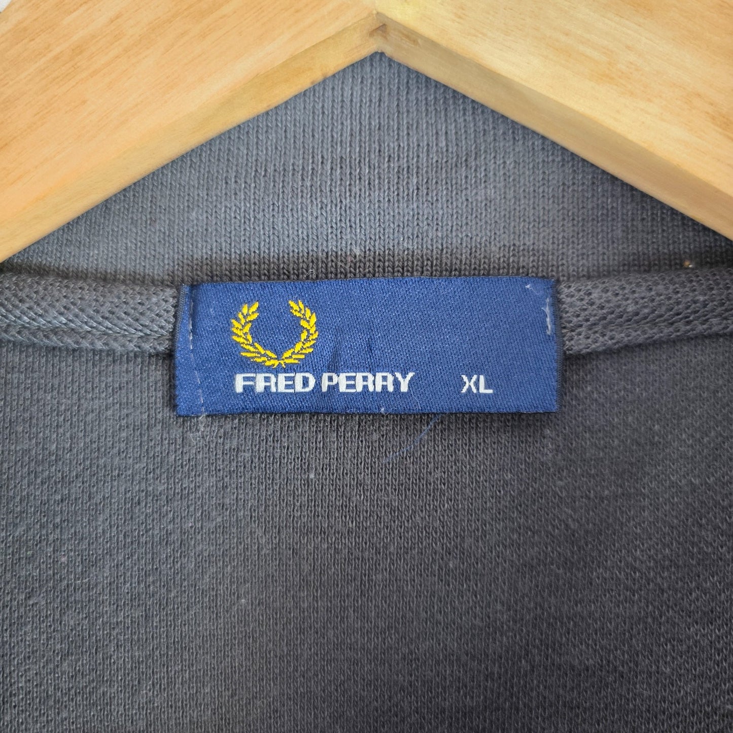 Fred Perry Twin Tipped Polo Shirt XL Grey Cotton Short Sleeve Mod Casual