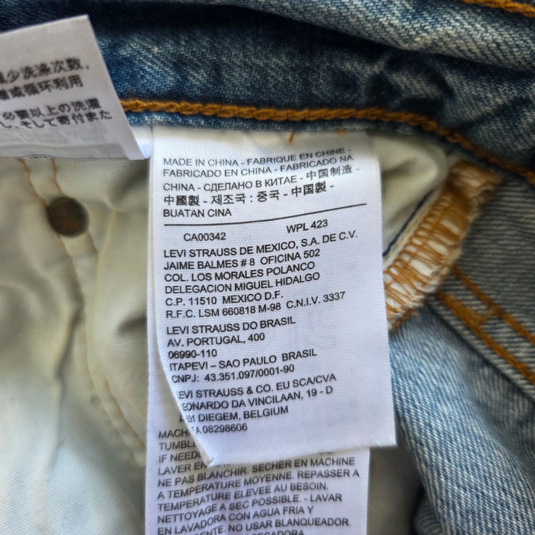 Levi’s 501 CT Jeans Women’s W30 L27 Blue Selvedge White Oak Cone Denim
