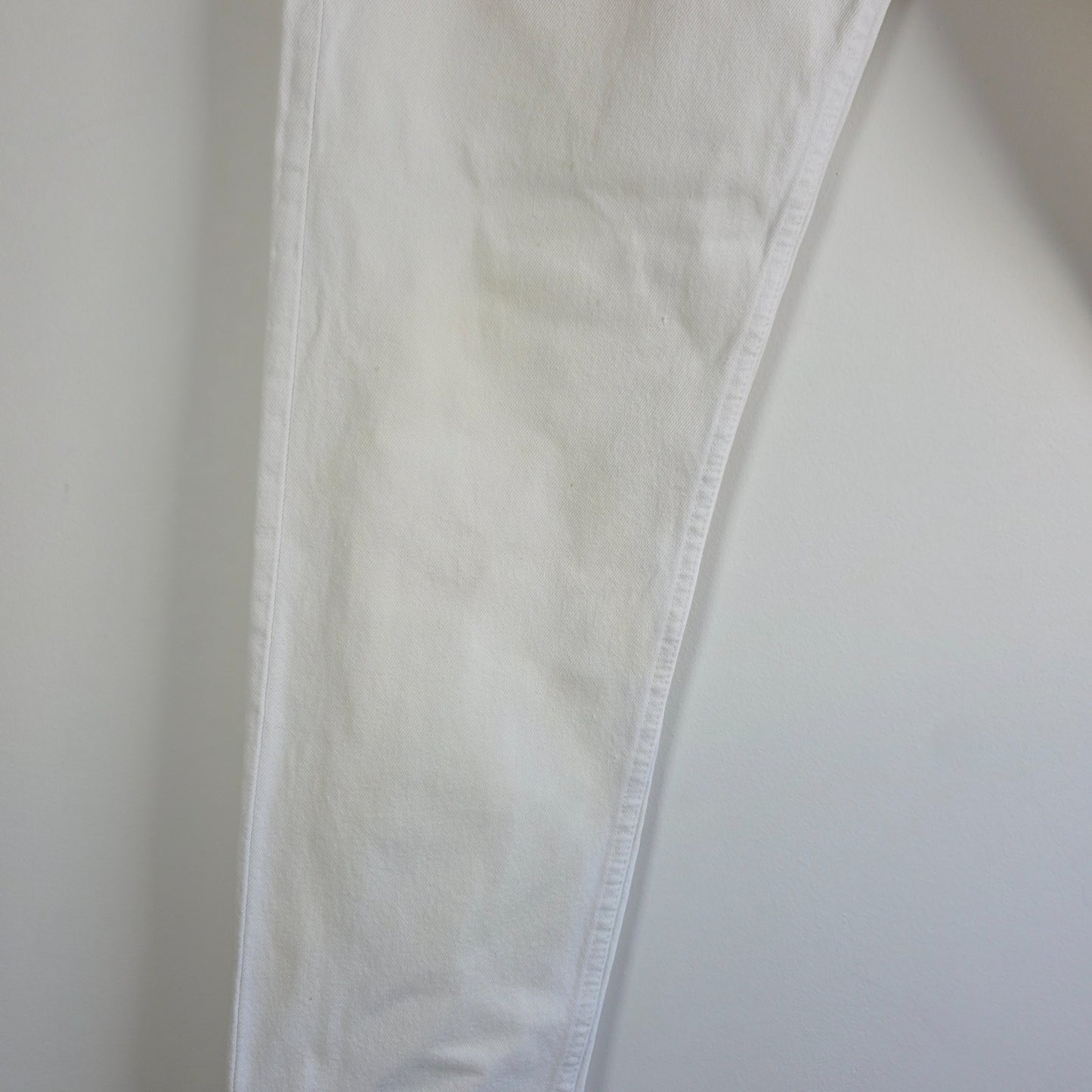 Levi’s 508 Jeans W29 L30 White Tapered Men’s Denim Button Fly Made in UK