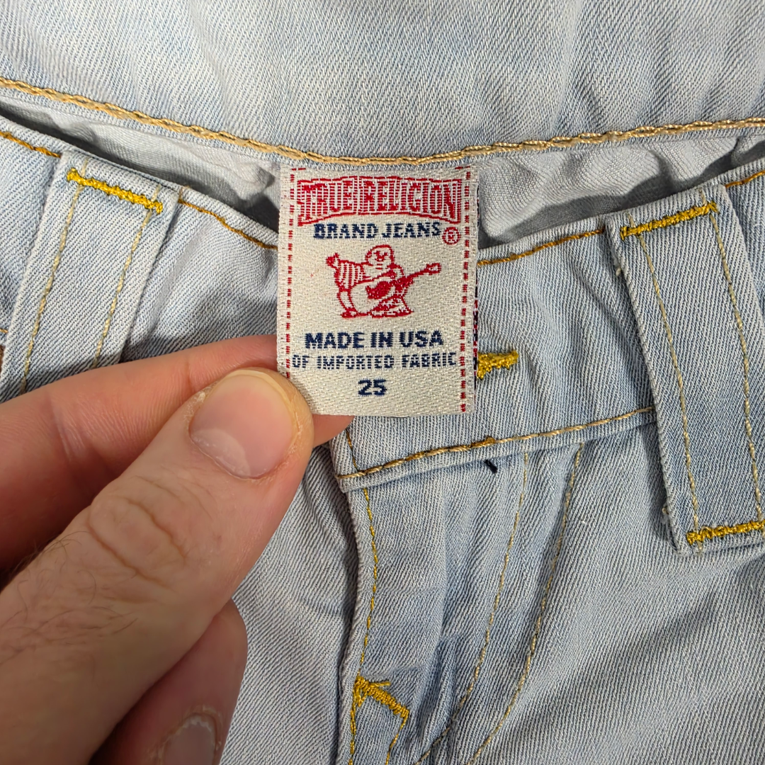 Vintage True Religion Casey Jeans W26 L30 Blue USA Made Low Rise Women’s