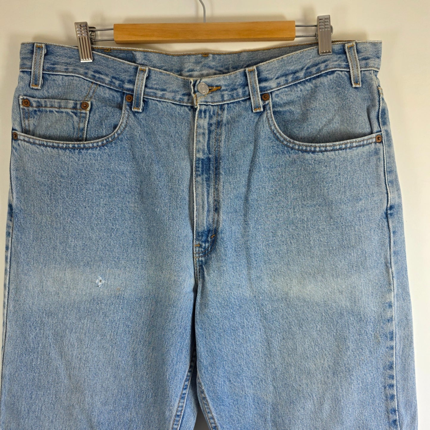 Levi’s 550 Jeans W38 L30 Relaxed Fit USA Made Blue Denim Vintage Men’s