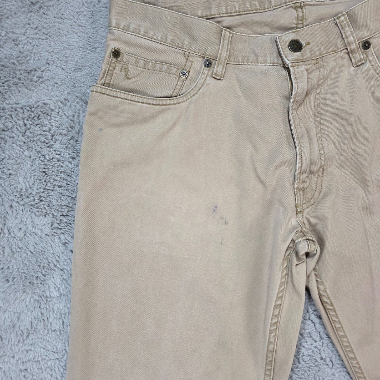 Polo Ralph Lauren 650 Straight Leg Chino Jeans – Beige – W33 L32