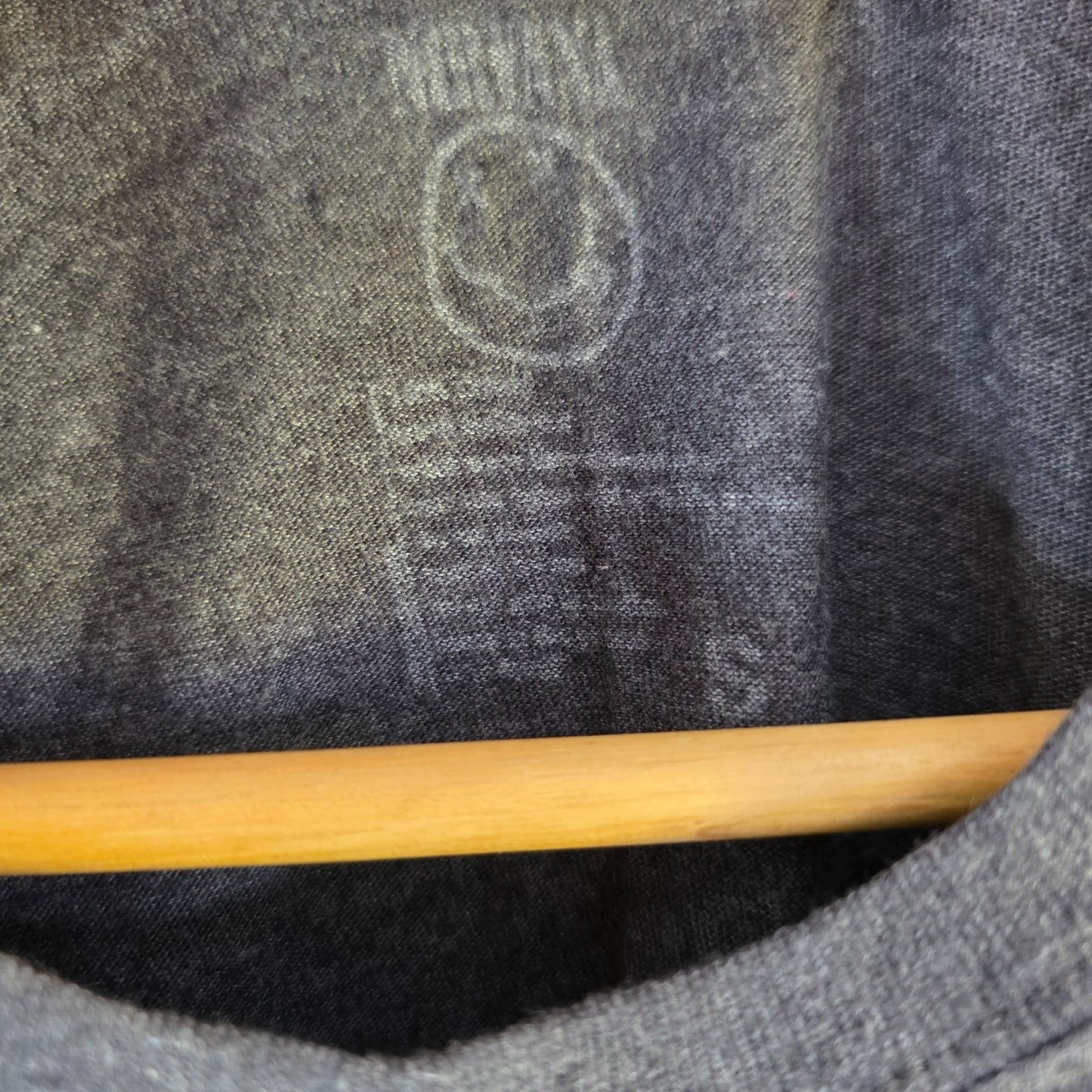 Nirvana Smiley Face Graphic Band T Shirt Grey Small Grunge Rock Tee
