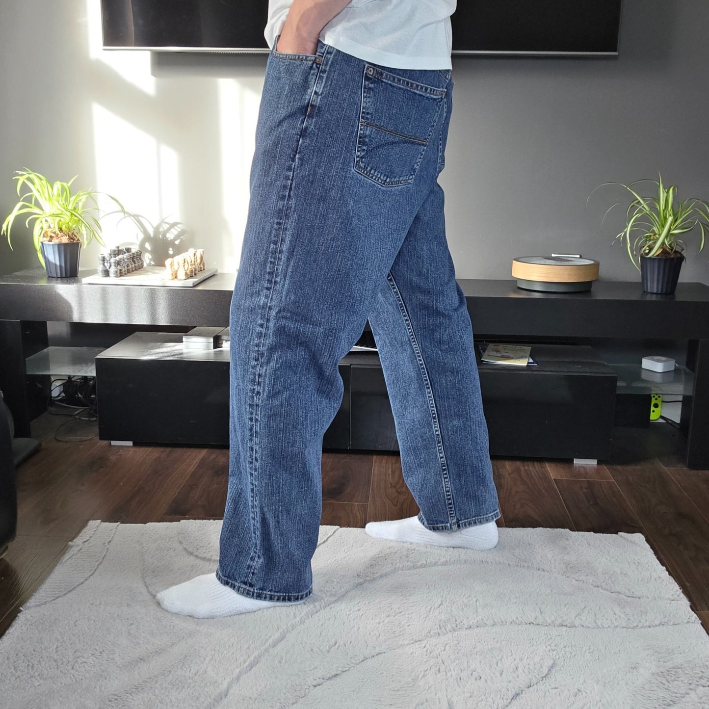 Vintage Y2K Tommy Hilfiger Relaxed Fit Jeans W38 L30 Blue Made in Mexico