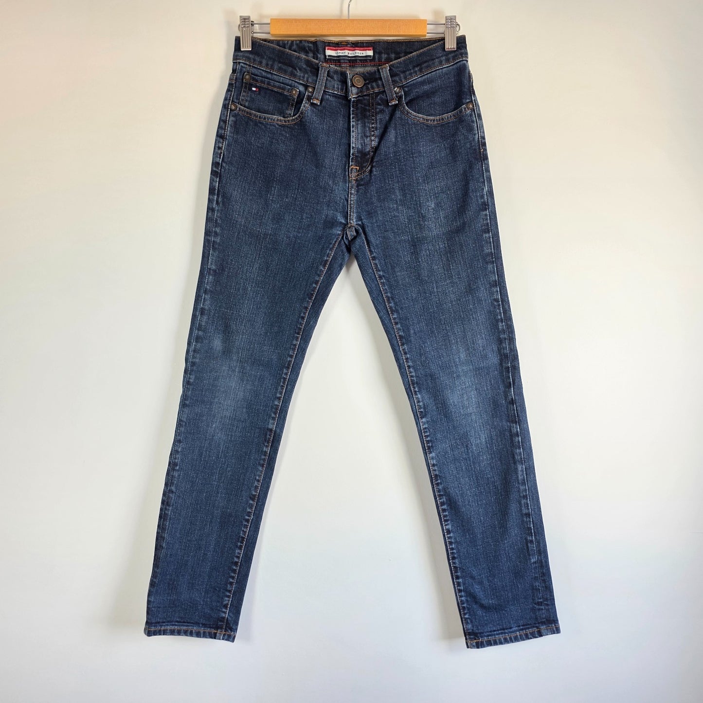 Tommy Hilfiger Slim Jeans W28 L29 (W28 L30 Tag) Selvedge Blue Denim Men’s