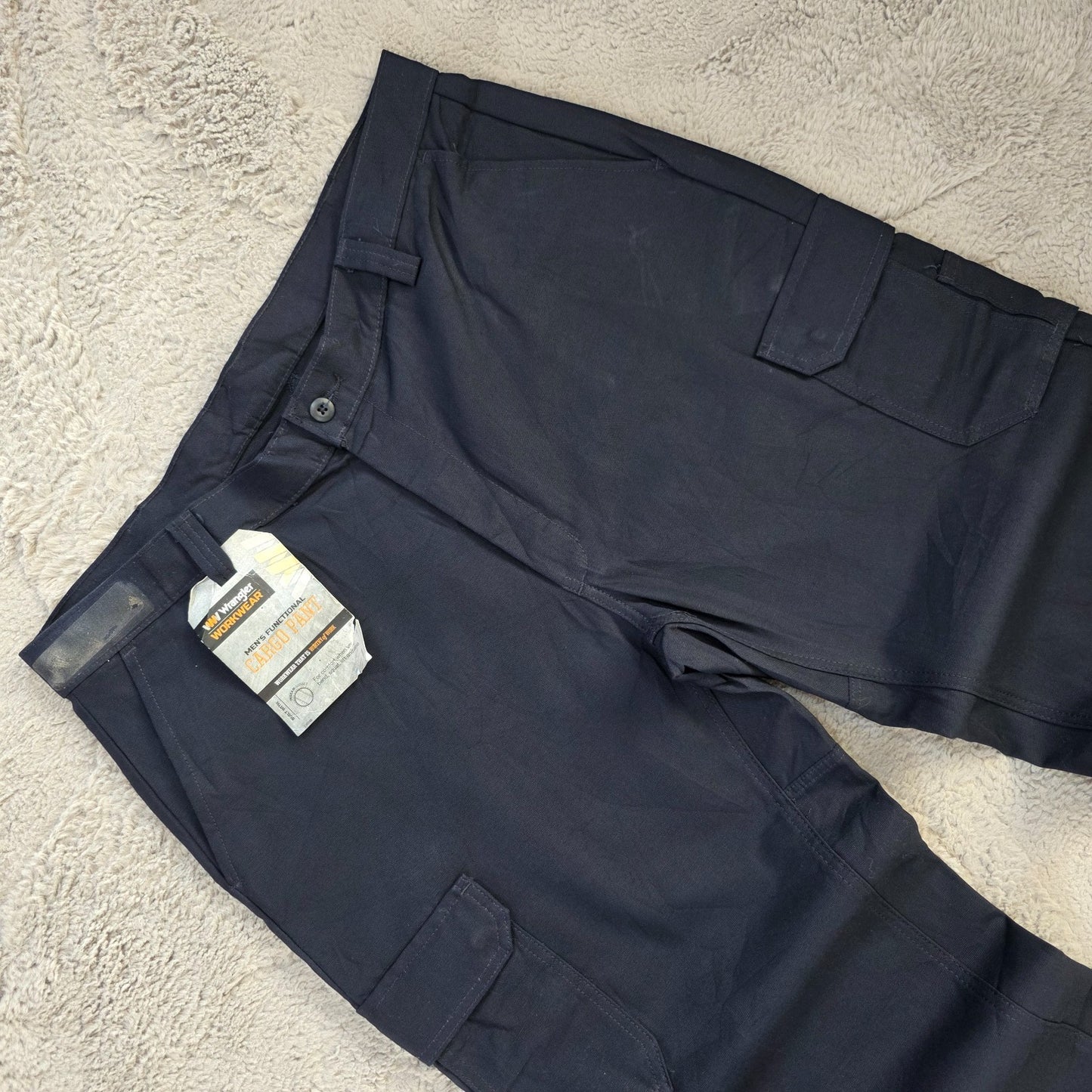 Wrangler Workwear Cargo Pants W40 L26 Blue Straight Leg BNWT Mexico Men’s