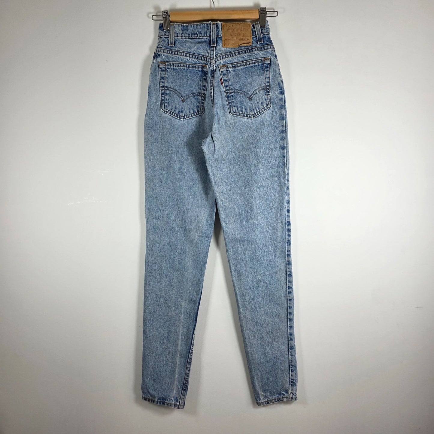 Levi’s 512 Jeans Women’s W23 L32 Blue Slim Tapered USA Made Vintage