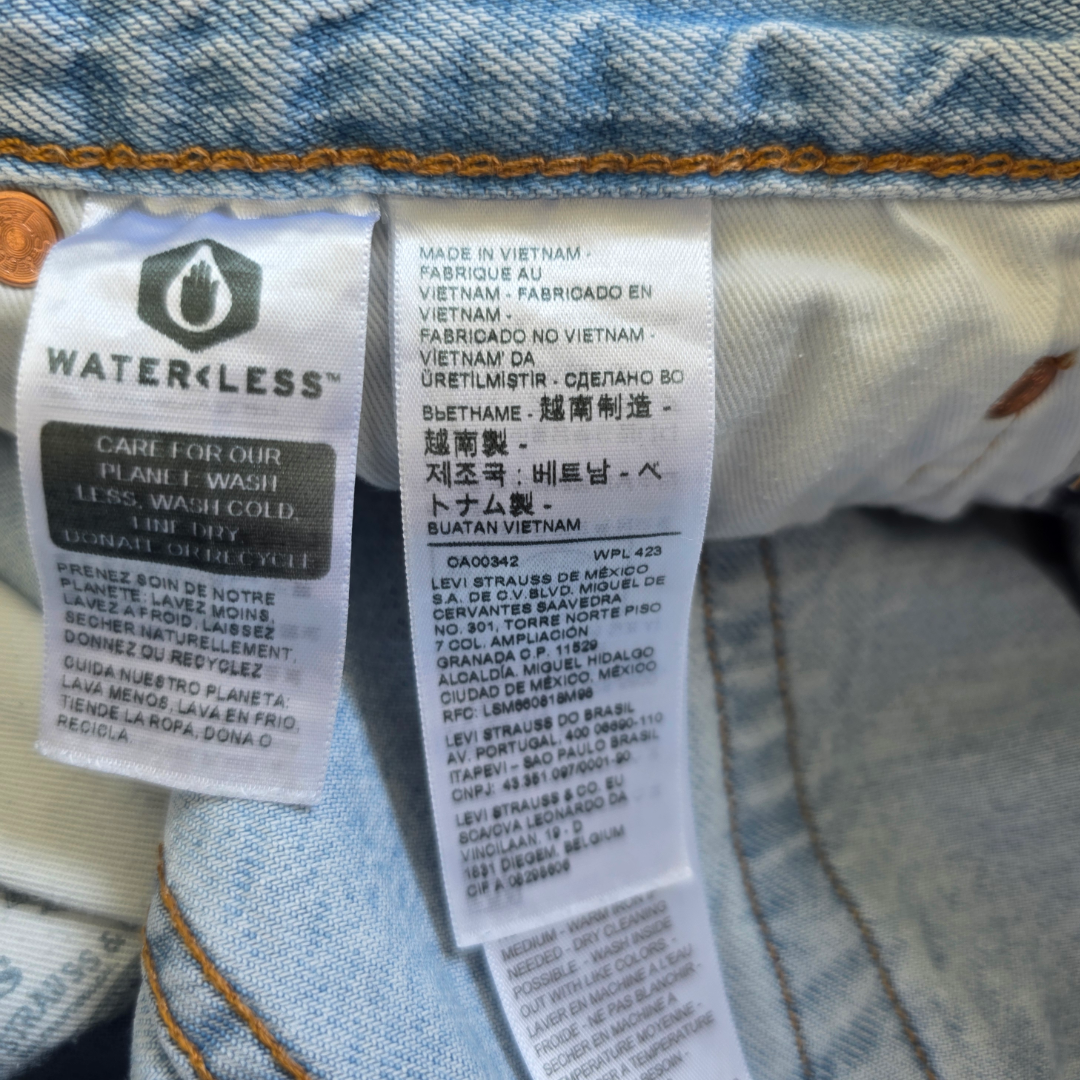 Levi’s 501 Jeans W33 L31 (W34 L32 Tagged) Blue Vintage Wash Straight Leg Men’s