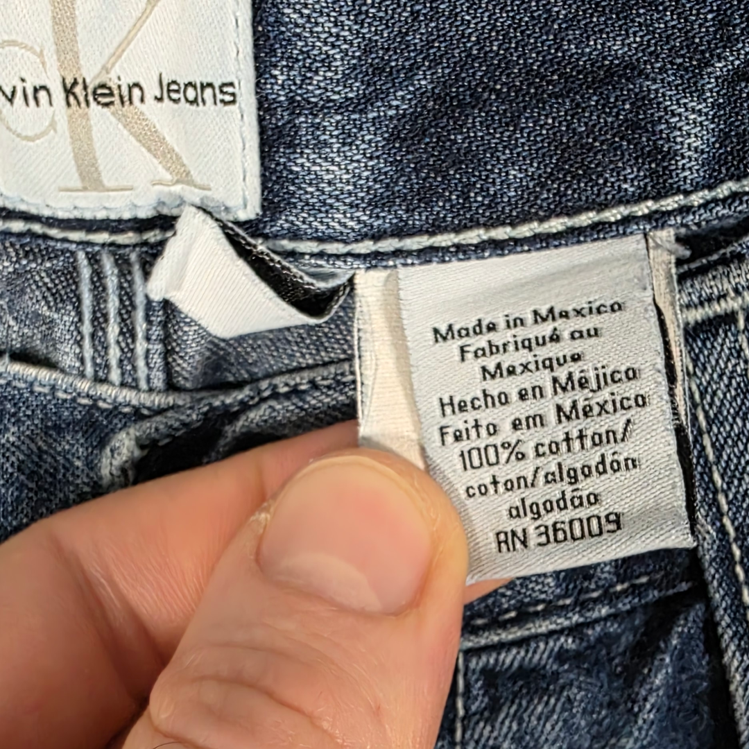 Vintage Calvin Klein Carpenter Jeans W34 L28 (34x30 Tag) Blue Relaxed Men’s