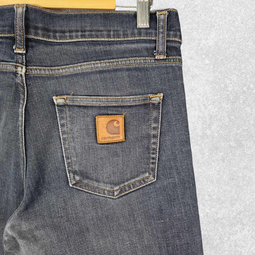 Carhartt WIP Rebel Jeans W32 L32 (31x32 Tag) Skinny Fit Blue Stretch Denim Men’s