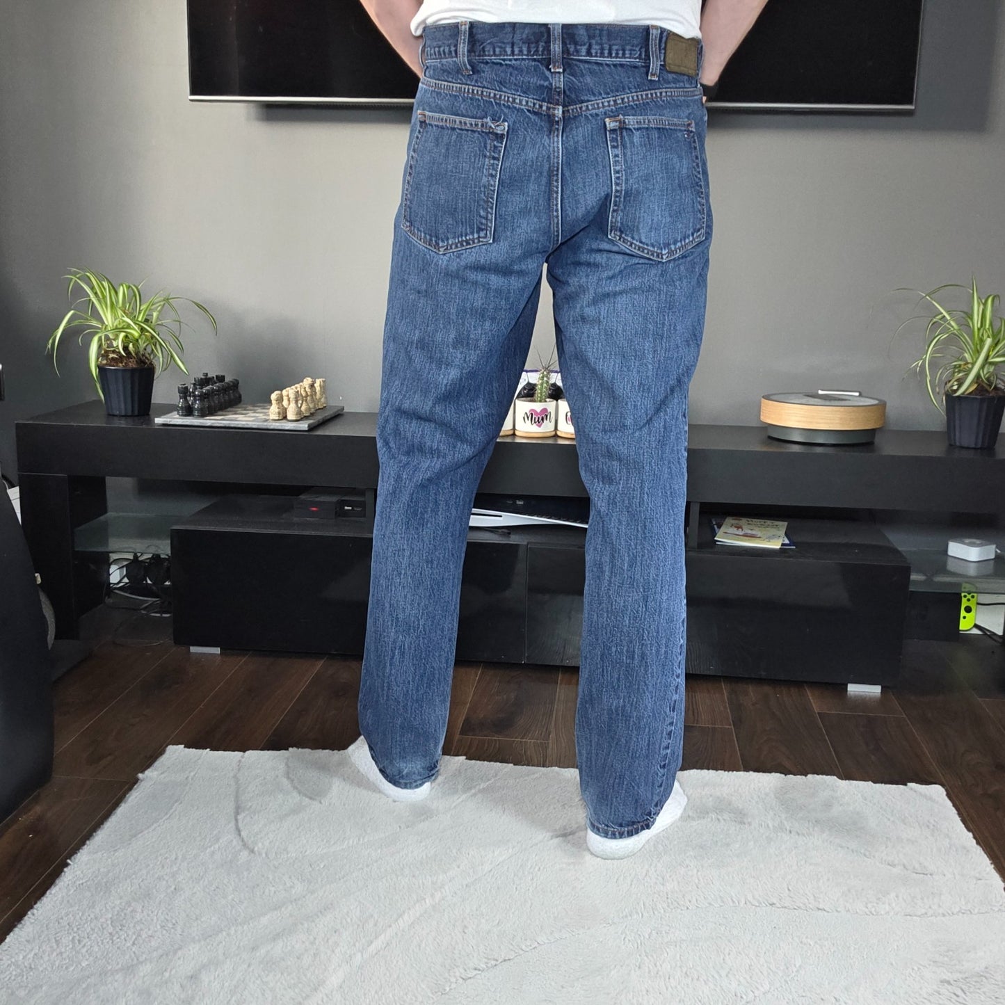 Tommy Hilfiger Straight Leg Jeans Blue W38 L32