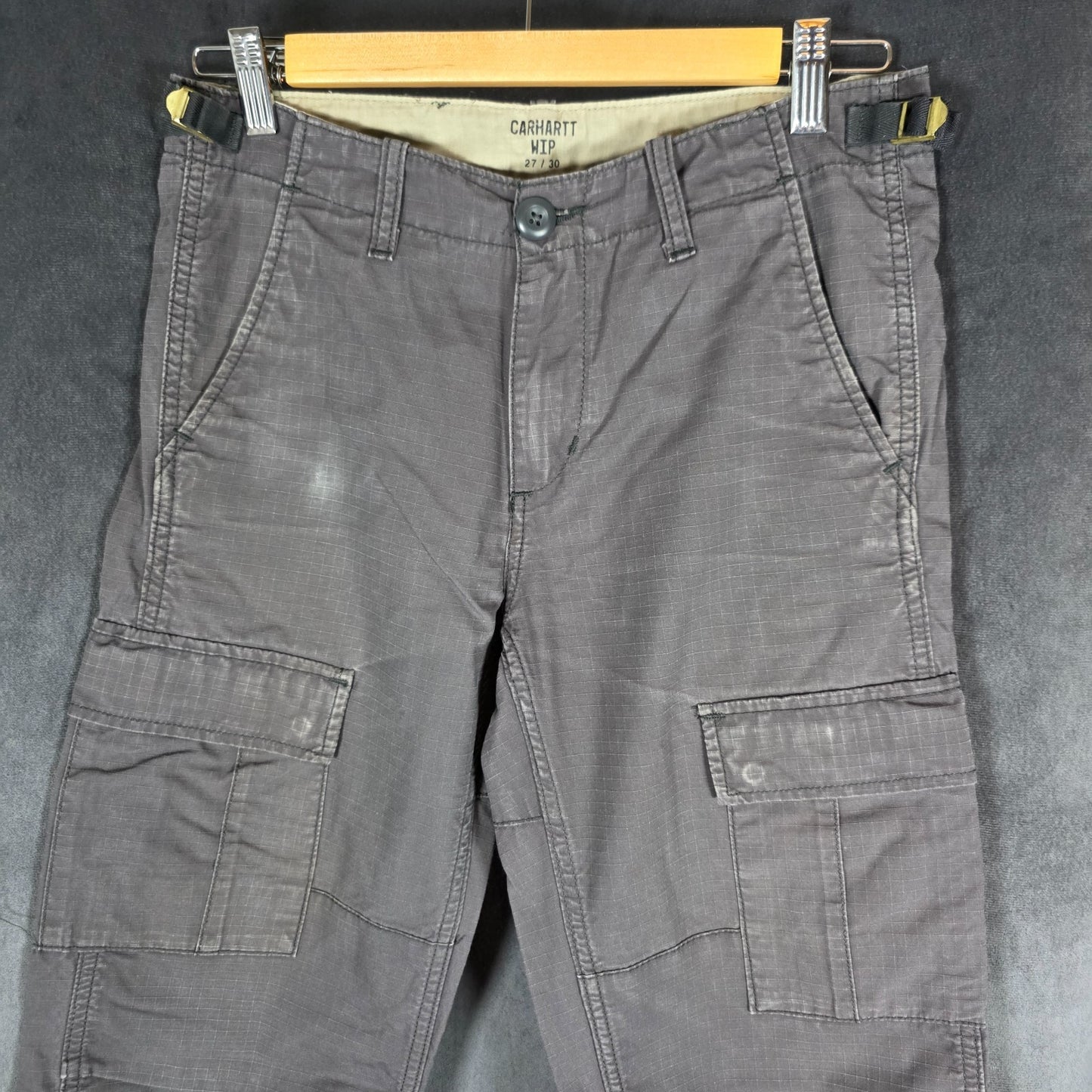 Carhartt WIP Aviation Pant Grey Cargo Trousers W27 L30 Utility Workwear