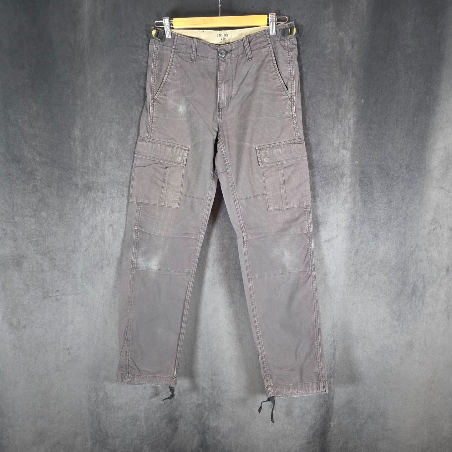 Carhartt WIP Aviation Pant Grey Cargo Trousers W27 L30 Utility Workwear