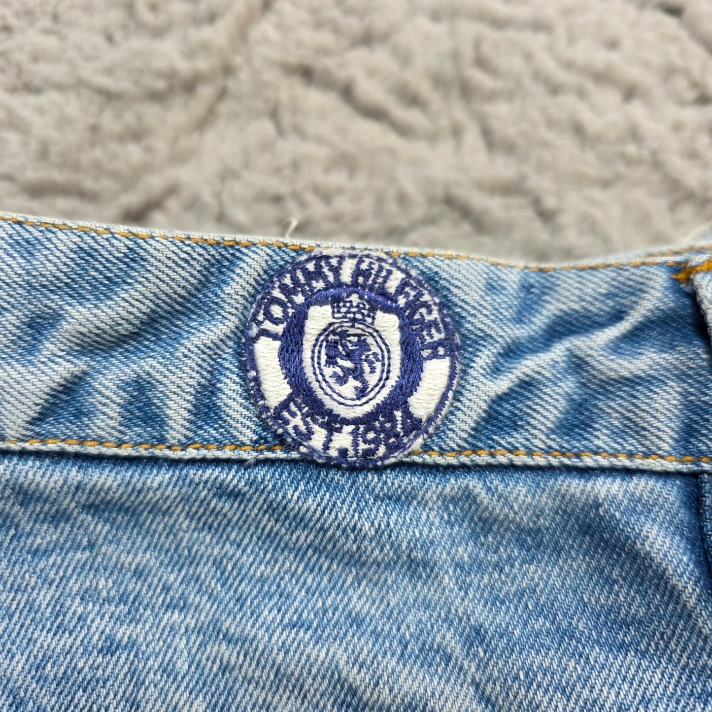 Tommy Hilfiger Vintage Y2K Blue Denim Jeans W32 L34 Made in Macau 100% Cotton