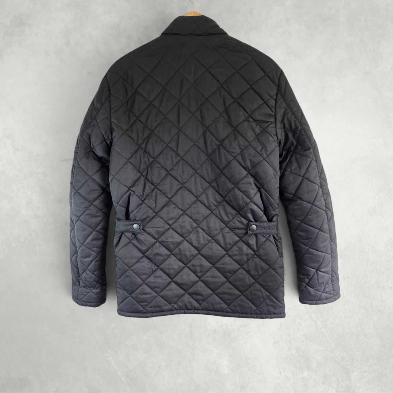 Barbour Matt Fulham Quilted Jacket Men’s Black XS Diamond Quilt Coat