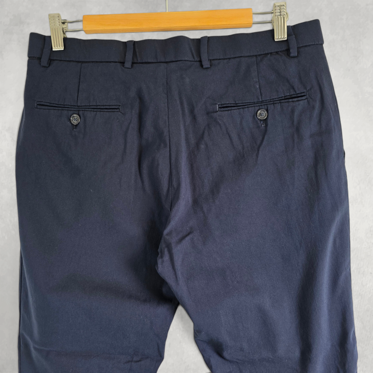 Tommy Hilfiger Smart Stretch Dress Pants Men’s Navy W33 L28 Tailored Trousers