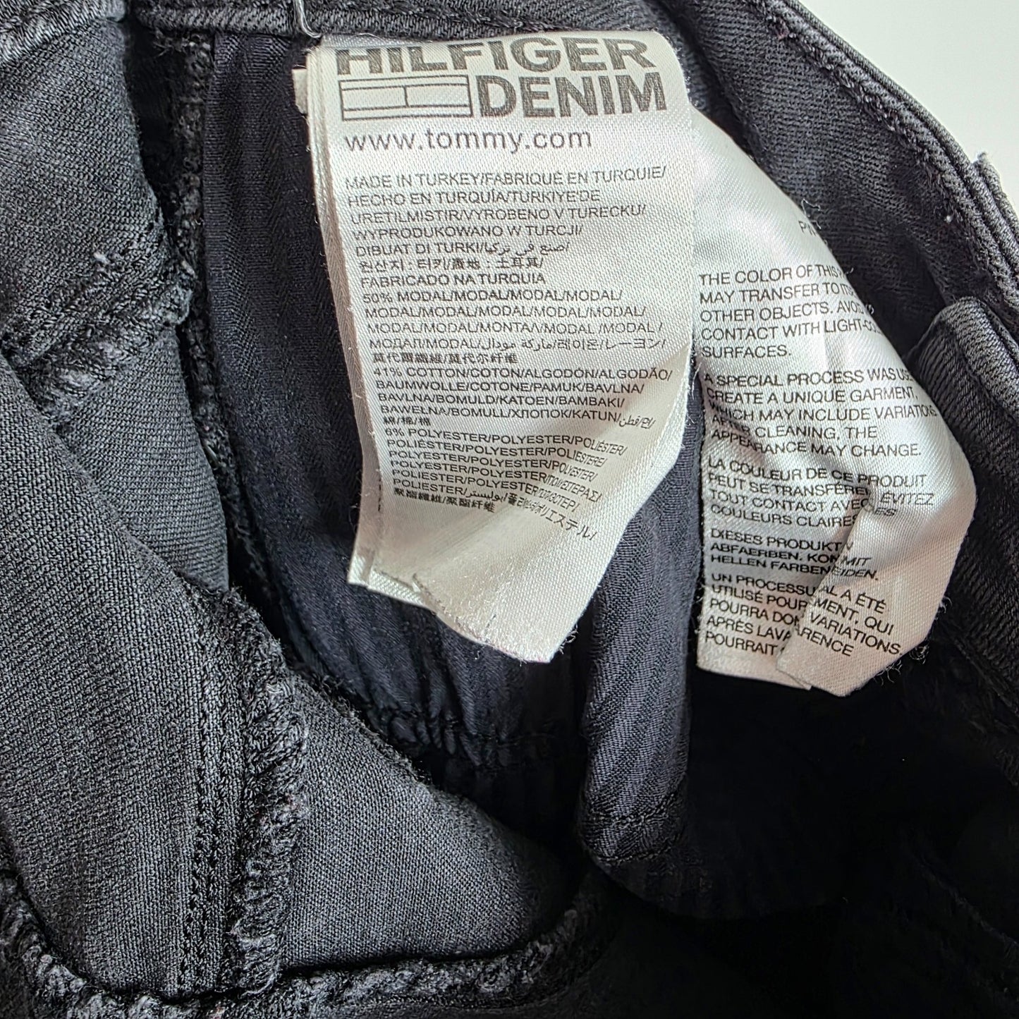Tommy Hilfiger Nora Skinny Jeans W24 L28 (Tag W25 L30) Black Stretch Women's