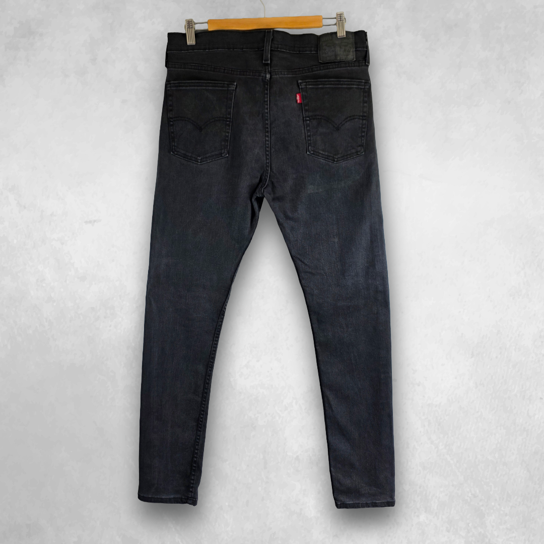 Levi’s 510 Skinny Jeans W34 L32 (W34 L34 Tagged) Black Stretch Denim Men’s