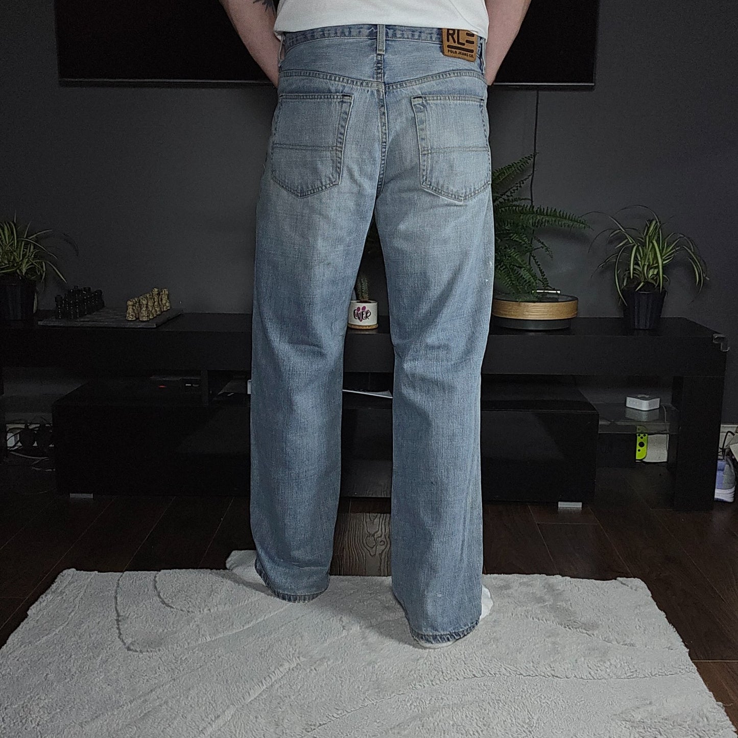 Polo Jeans Co Straight Blue Jeans W34 L32 Made in Mexico Vintage Y2K