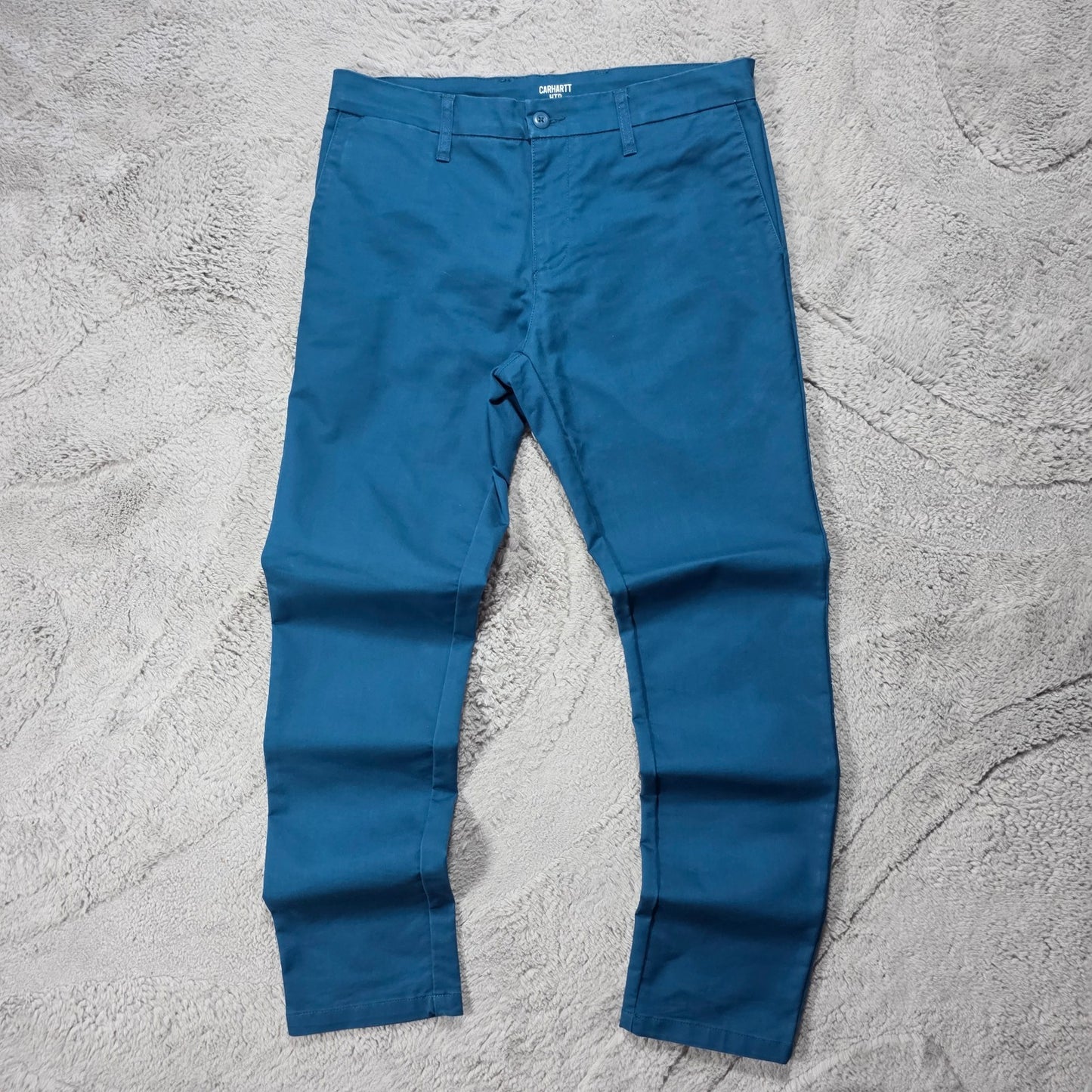 Carhartt WIP Sid Pant Blue Straight Fit Trousers Men’s W34 L32