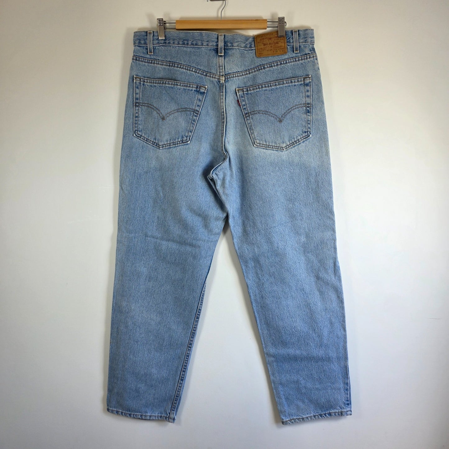 Levi’s 550 Jeans W38 L30 Relaxed Fit USA Made Blue Denim Vintage Men’s