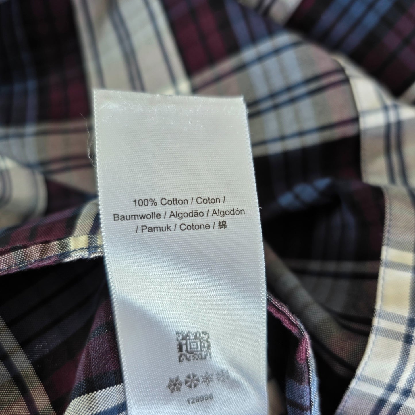 Fred Perry Check Shirt M Plaid Button Down Smart Casual Mod Style Cotton