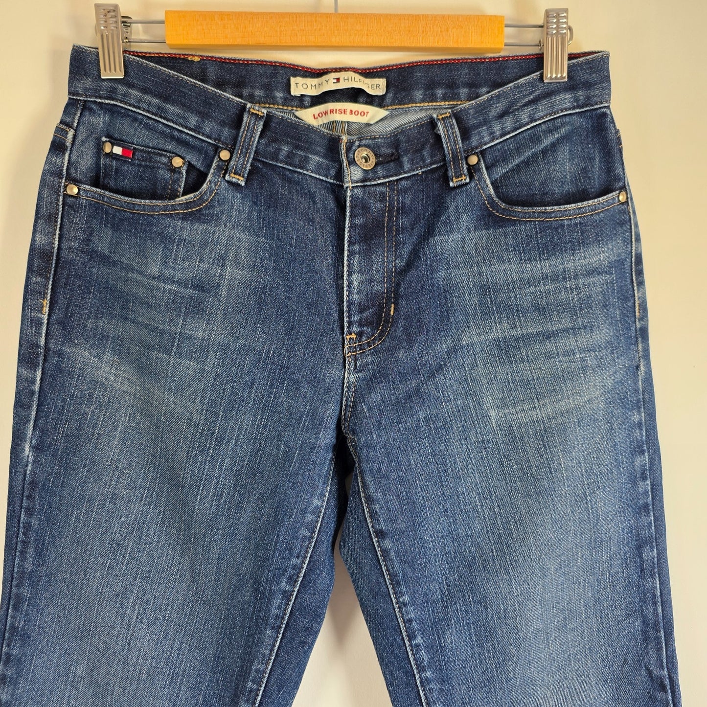 Tommy Hilfiger Low Rise Bootcut Jeans Women’s W30 L29 Blue Stretch Denim