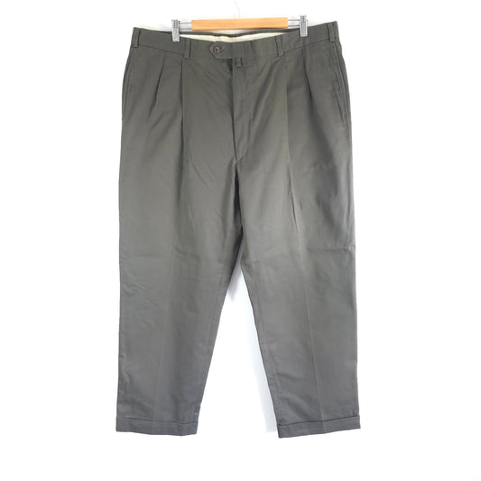 Vintage Tommy Hilfiger Pleated Chino Trousers W41 L30 Beige Khaki Preppy
