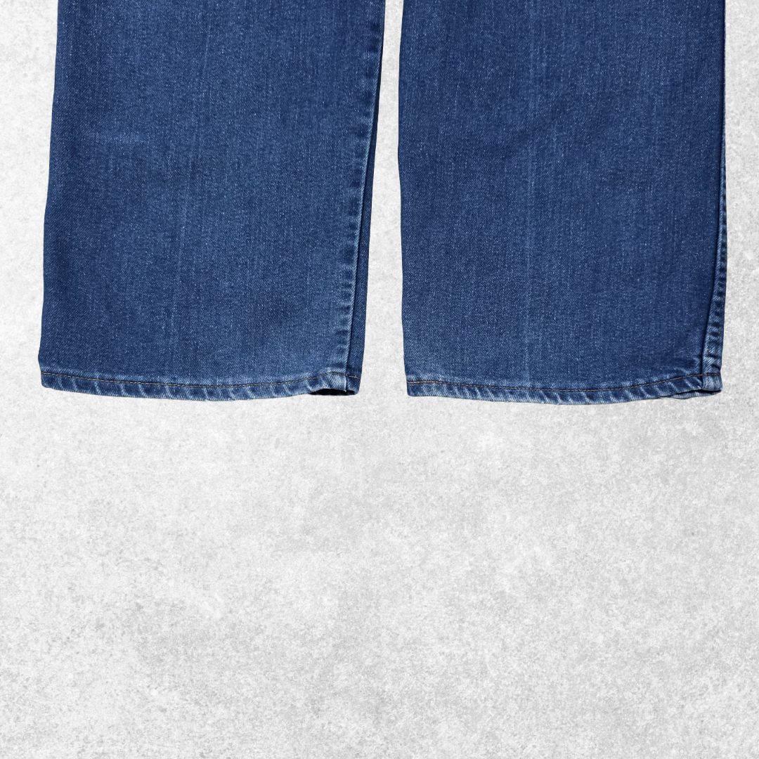 Wrangler Jeans W44 L31 Blue Straight Relaxed Denim Mens Workwear Casual tag W46