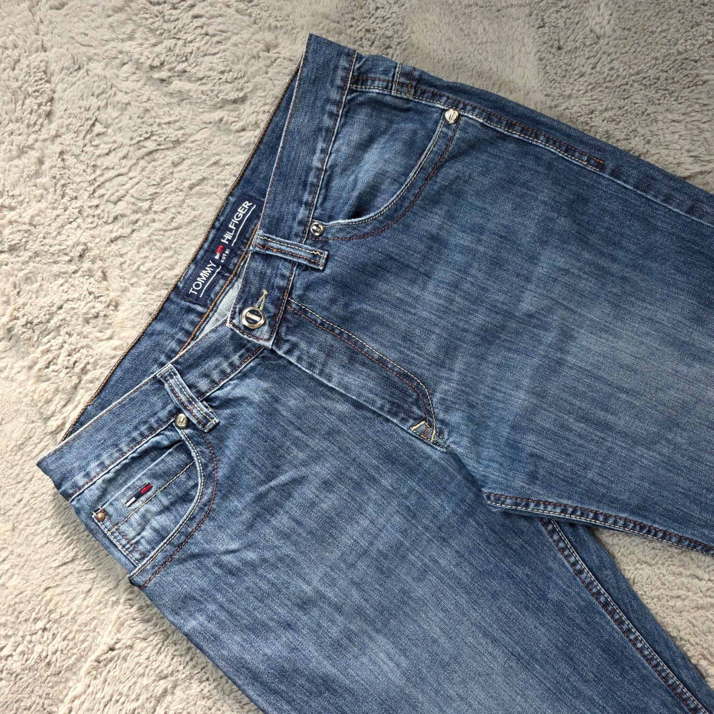 Vintage Y2K Tommy Hilfiger 4416 Jeans W33 Blue Straight Leg Men’s Hilfiger Denim