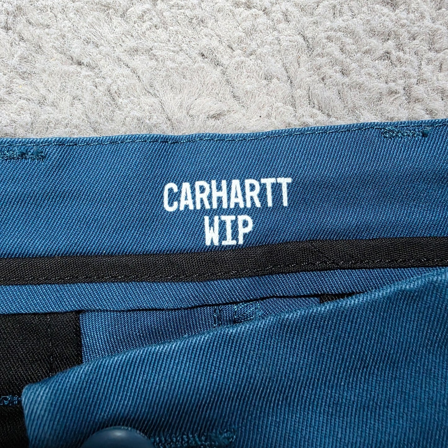 Carhartt WIP Sid Pant Blue Straight Fit Trousers Men’s W34 L32