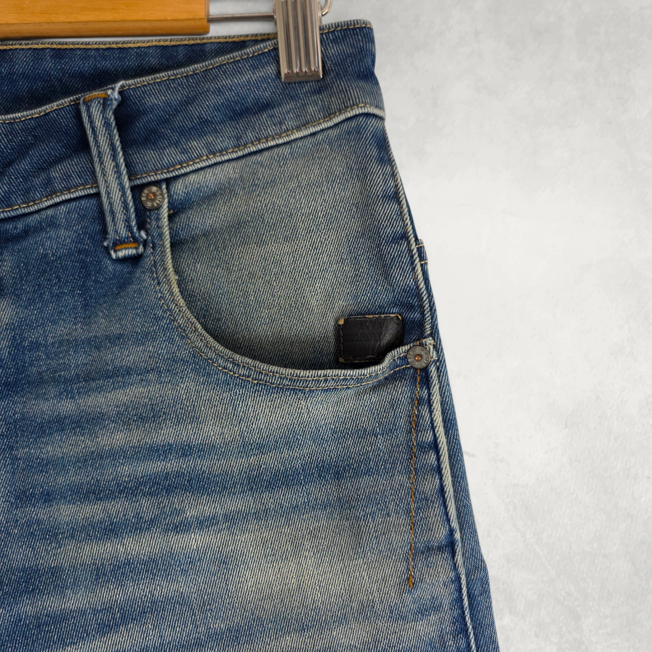 G-Star RAW Arc 3D Slim Jeans W29 L30 Blue Faded Tapered Stretch Denim Men’s