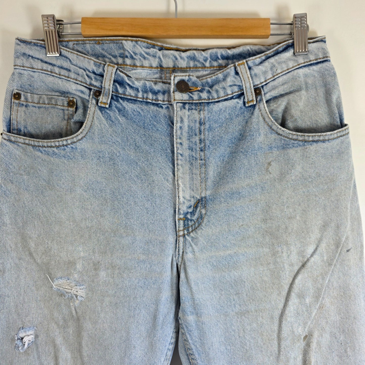 Vintage Levi’s 341 Jeans W32 L32 Distressed Blue Made in Australia 90s Grunge
