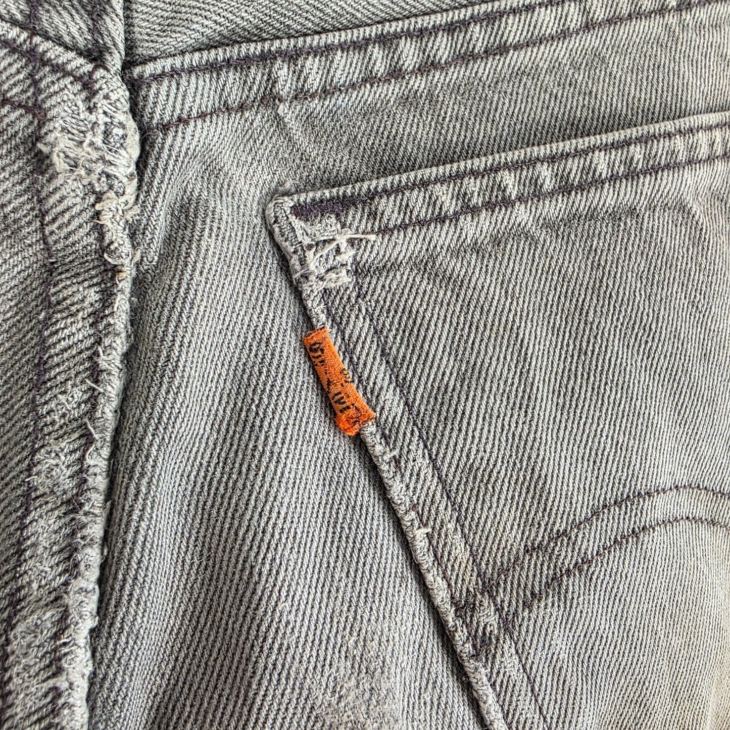 Vintage Levi’s 616 Jeans W32 L31 Grey Orange Tab Distressed Men’s